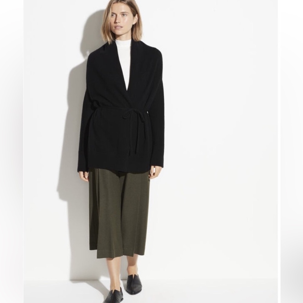 Vince Wool Cashmere Wrap Cardigan